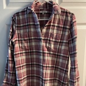 Madewell plaid flannel S